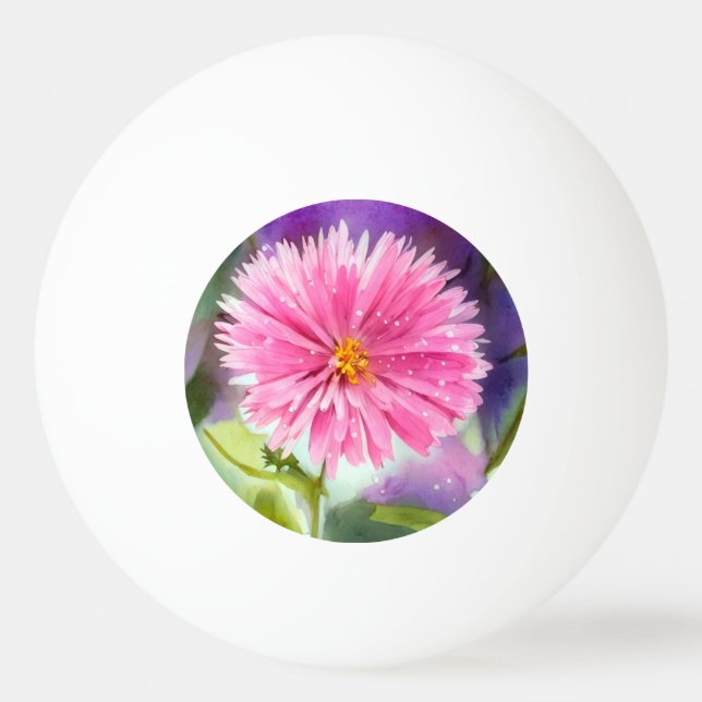 Bolinha De Ping Pong Flor Roxo (Frente)