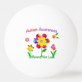Bolinha De Ping Pong Flores de Conscientização do Autismo
