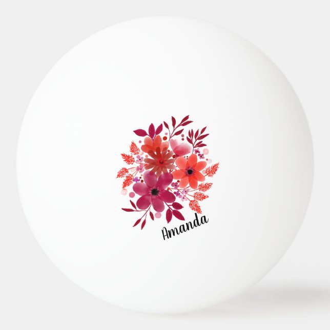 Bolinha De Ping Pong Flores Personalizadas