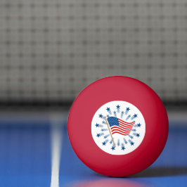 Bolinha De Ping Pong Fogueira Estrela Explosão da Bandeira Americana 4 