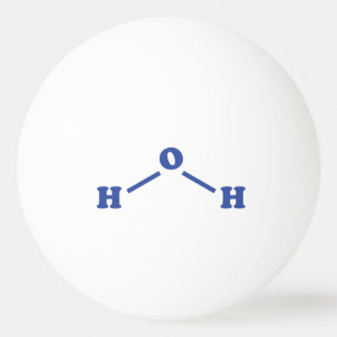 Bolinha De Ping Pong Fórmula Química Molecular Água