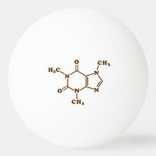 Bolinha De Ping Pong Fórmula química molecular do café da cafeína