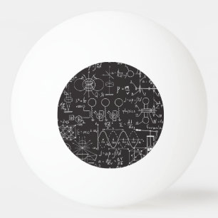 Bolinha De Ping Pong Fórmulas Científicas: Padrão de Cálculos do Quadro