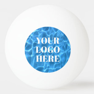 Bolinha De Ping Pong Foto da Piscina Azul Aqua para o Seu Logotipo