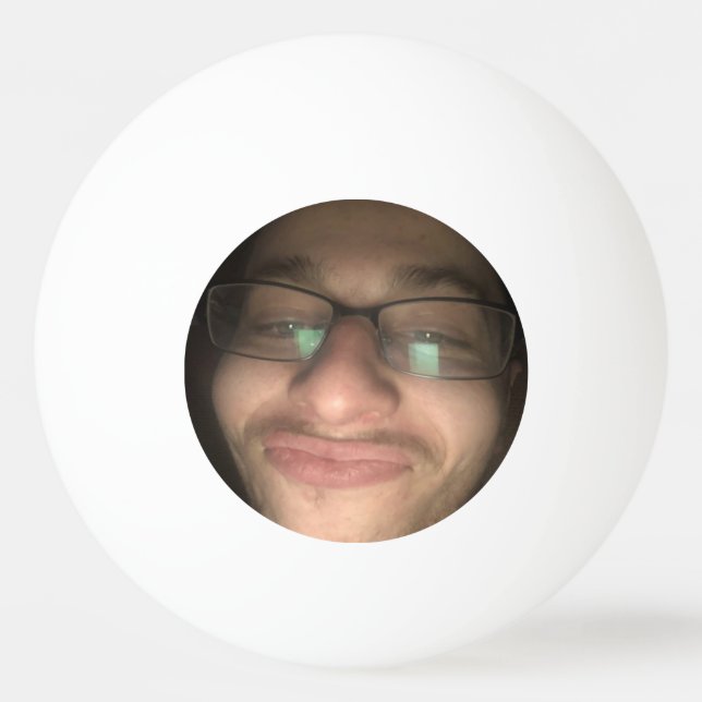 Bolinha De Ping Pong Foto e texto personalizados (Frente)