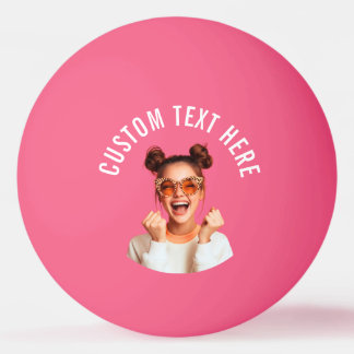 Bolinha De Ping Pong Foto e Texto Personalizados 