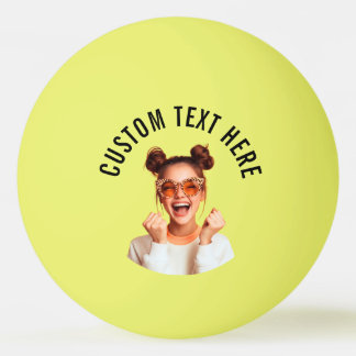 Bolinha De Ping Pong Foto e Texto Personalizados 