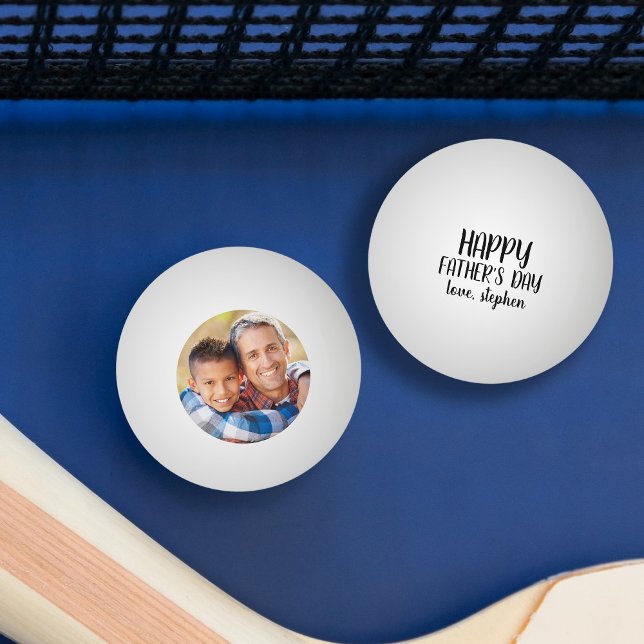 Bolinha De Ping Pong Foto personalizada de Dia de os pais feliz (Criador carregado)