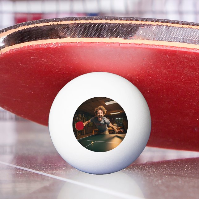 Bolinha De Ping Pong Foto Personalizada de Esportes para Gamer (Criador carregado)