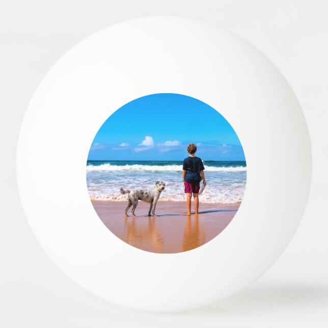 Bolinha De Ping Pong Foto personalizada Ping Pong Ball Your Photo Gift (Verso)