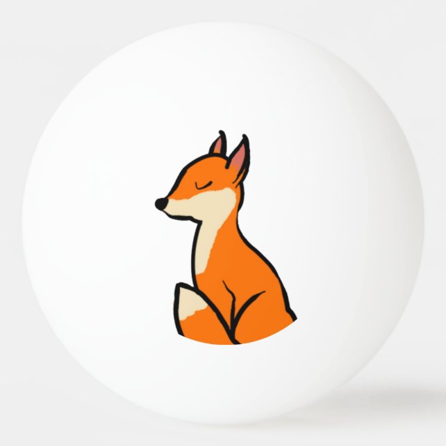 Bolinha De Ping Pong Fox personalizável (Frente)