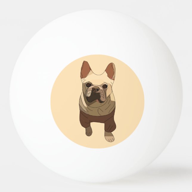 Bolinha De Ping Pong French Bulldog, Soft Peach (Frente)