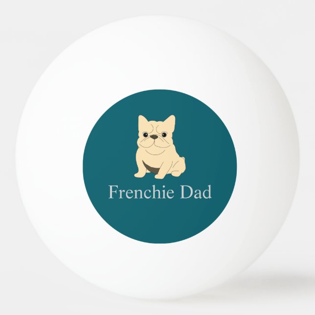 Bolinha De Ping Pong Frenchie Dad, cream French bulldog. (Frente)