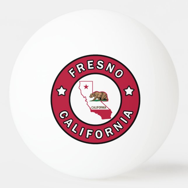Bolinha De Ping Pong Fresno California (Frente)