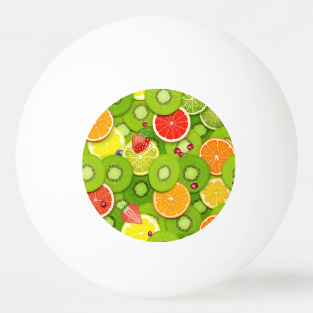 Bolinha De Ping Pong Frutas de Verão 2 (Frente)
