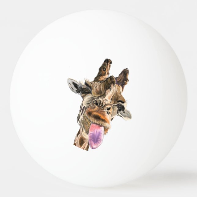Bolinha De Ping Pong Funny Giraffe Ping Pong Balls (Verso)