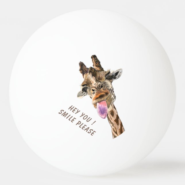 Bolinha De Ping Pong Funny Giraffe Ping Pong Balls (Frente)
