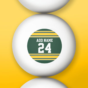 Bolinha De Ping Pong Futebol Jersey com número de nome personalizado