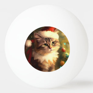 Bolinha De Ping Pong Gato de Natal (4)