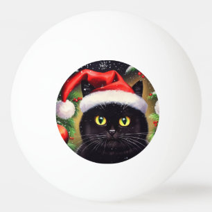 Bolinha De Ping Pong Gato de Natal (6)