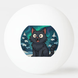 Bolinha De Ping Pong Gato de Natal Islandês Yule