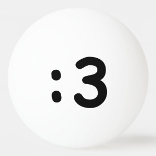 Bolinha De Ping Pong Gato Face Emoticon: 3