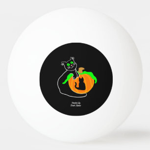 Bolinha De Ping Pong Gato Negro Pumpkin Ping Pong Ball