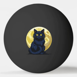 Bolinha De Ping Pong Gato preto zangado