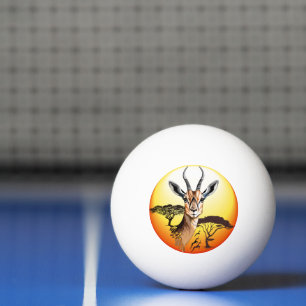 Bolinha De Ping Pong Gazelle African Antelope Wild Animal