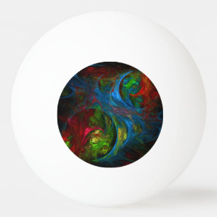 Bolinha De Ping Pong Genesis Blue Abstrato Art