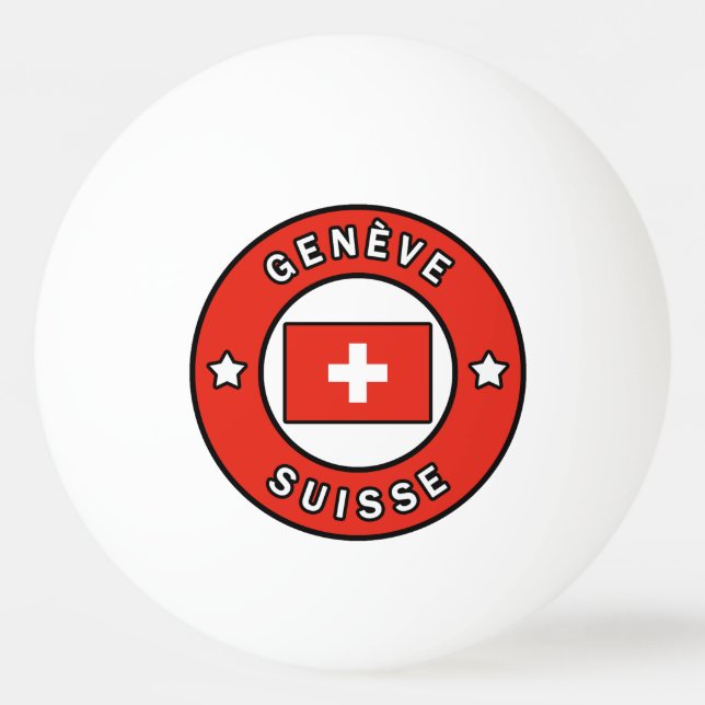 Bolinha De Ping Pong Genève Suisse (Frente)