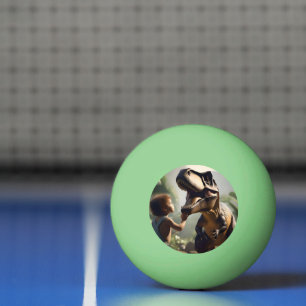 Bolinha De Ping Pong Gentil Giant: O amável T-Rex que ama um Pat