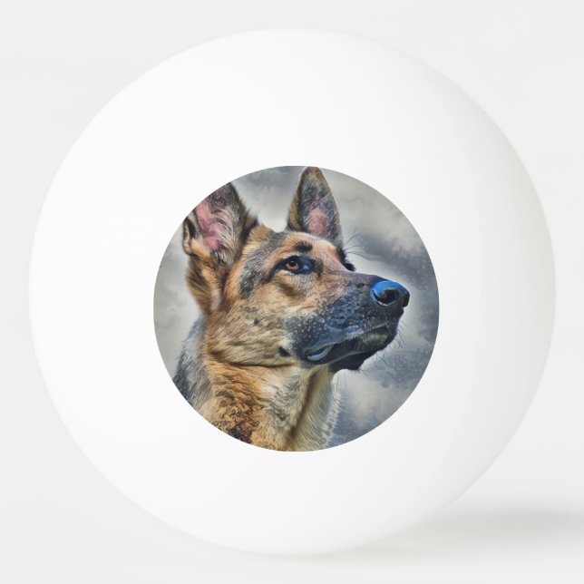 Bolinha De Ping Pong German shepherd Cachorro Cachorro Cachorro Cachorr (Frente)