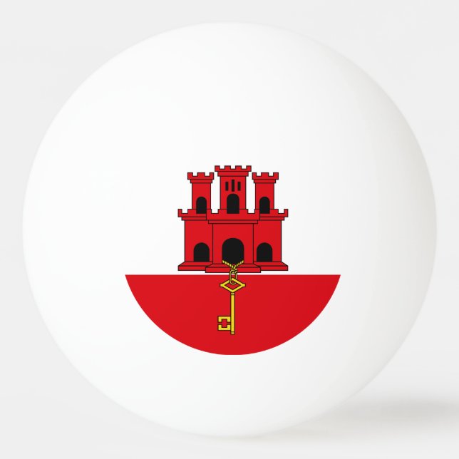 Bolinha De Ping Pong Gibraltar Flag (Frente)