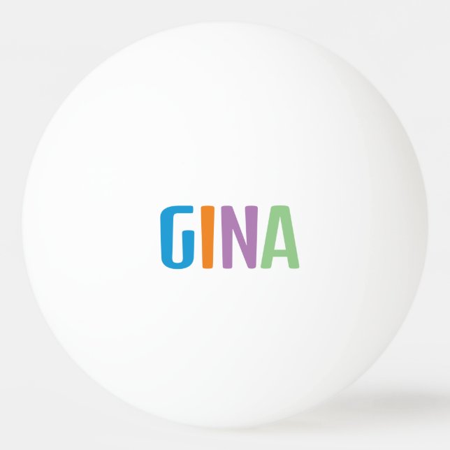 Bolinha De Ping Pong Gina (Frente)