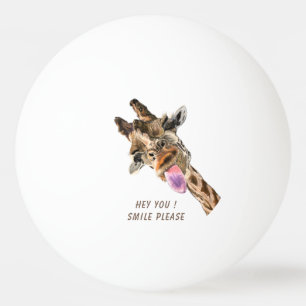 Bolinha De Ping Pong Girafa divertida para fora e Piscar os olhos para