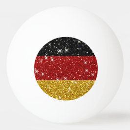 Bolinha De Ping Pong Glitters Germany Flag com Sparkles