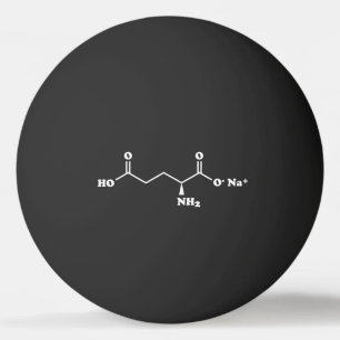 Bolinha De Ping Pong Glutamato Monossódico MSG Fórmula química