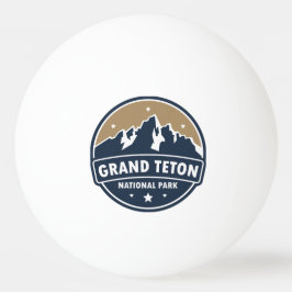 Bolinha De Ping Pong Grand Teton National Park Round Emblem