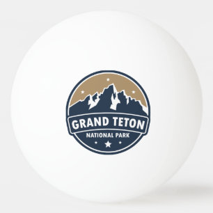 Bolinha De Ping Pong Grand Teton National Park Round Emblem