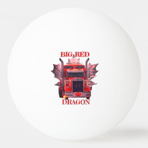 BOLINHA DE PING PONG GRANDE DRAGÃO VERMELHO
