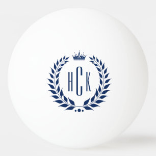 Bolinha De Ping Pong Grinalda de Louro Azul Personalizada