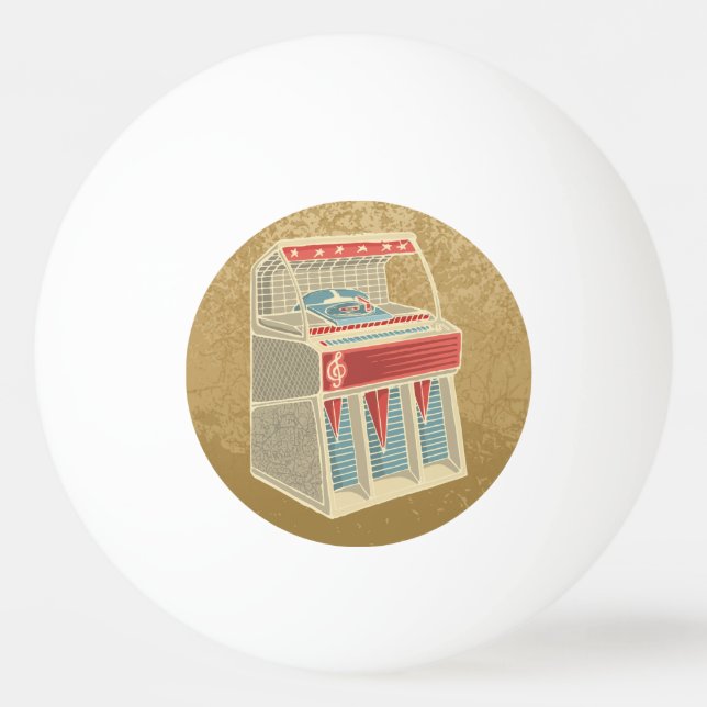 Bolinha De Ping Pong Grunge Jukebox (Frente)