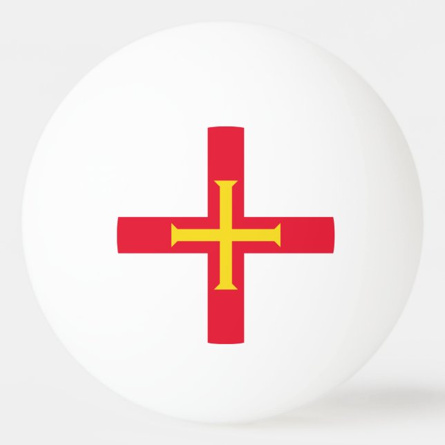 Bolinha De Ping Pong Guernsey Flag (Frente)
