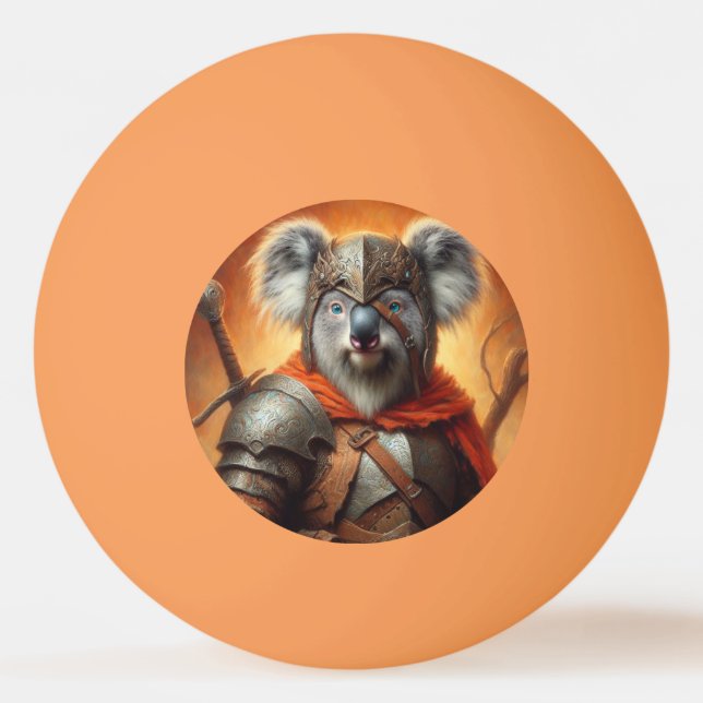 Bolinha De Ping Pong Guerreiro Koala Fantasy (Frente)