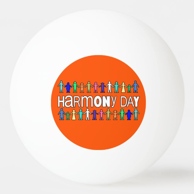 Bolinha De Ping Pong Harmony Day Australia  (Frente)