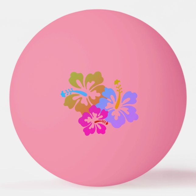 Bolinha De Ping Pong Hibiscus Flower  (Frente)
