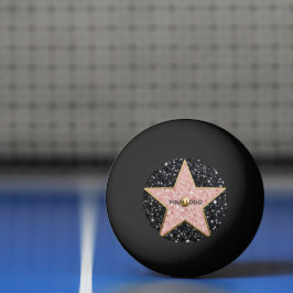 Bolinha De Ping Pong Hollywood Walk of Fame Square Coaster