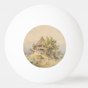 Bolinha De Ping Pong Holzhütte am See - Carl Lafite