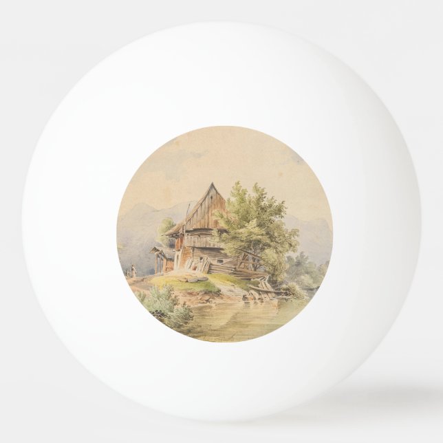 Bolinha De Ping Pong Holzhütte am See - Carl Lafite (Frente)